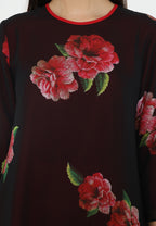 Celine Tunic Floral Pattern | Black