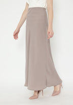 Helio Long Skirt | Brown