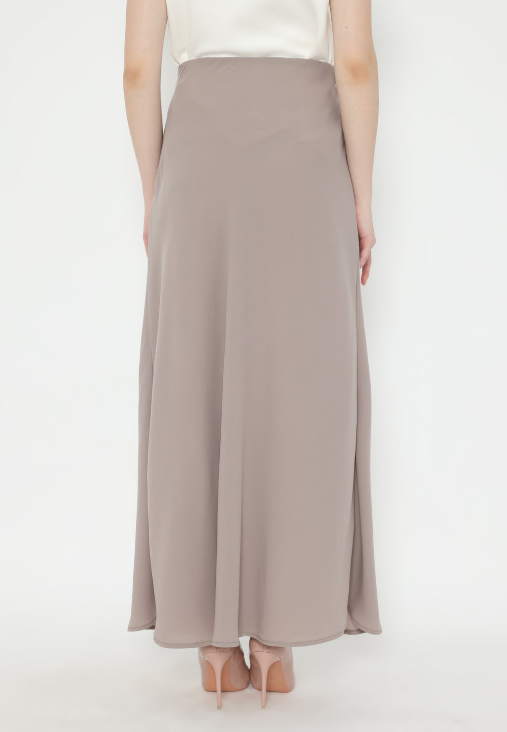 Helio Long Skirt | Brown