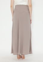 Helio Long Skirt | Brown