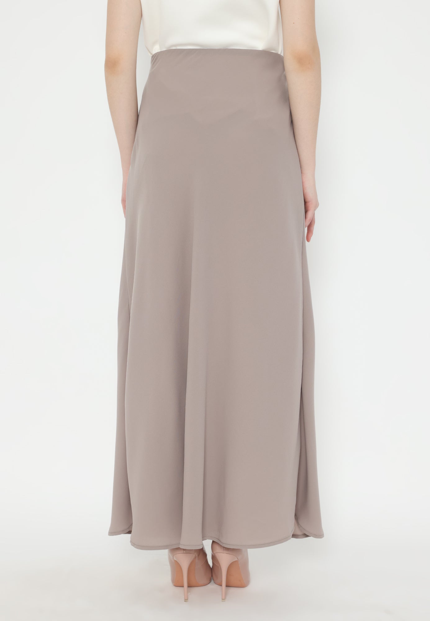 Helio Long Skirt | Brown