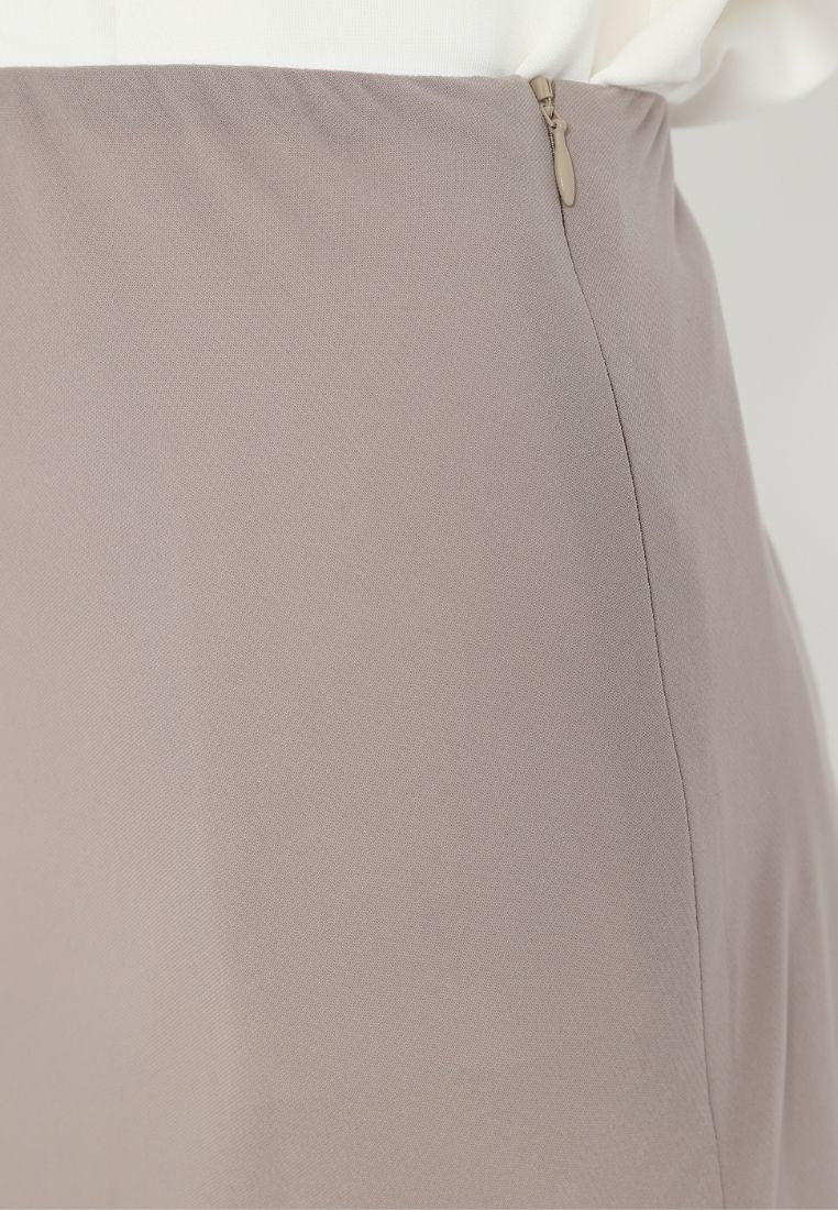Helio Long Skirt | Brown