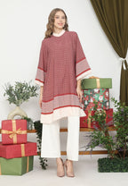 Melissa Chain Pattern Tunic | Red