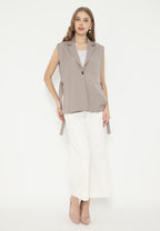 Novelle Tops Vest With Strape | Mocca