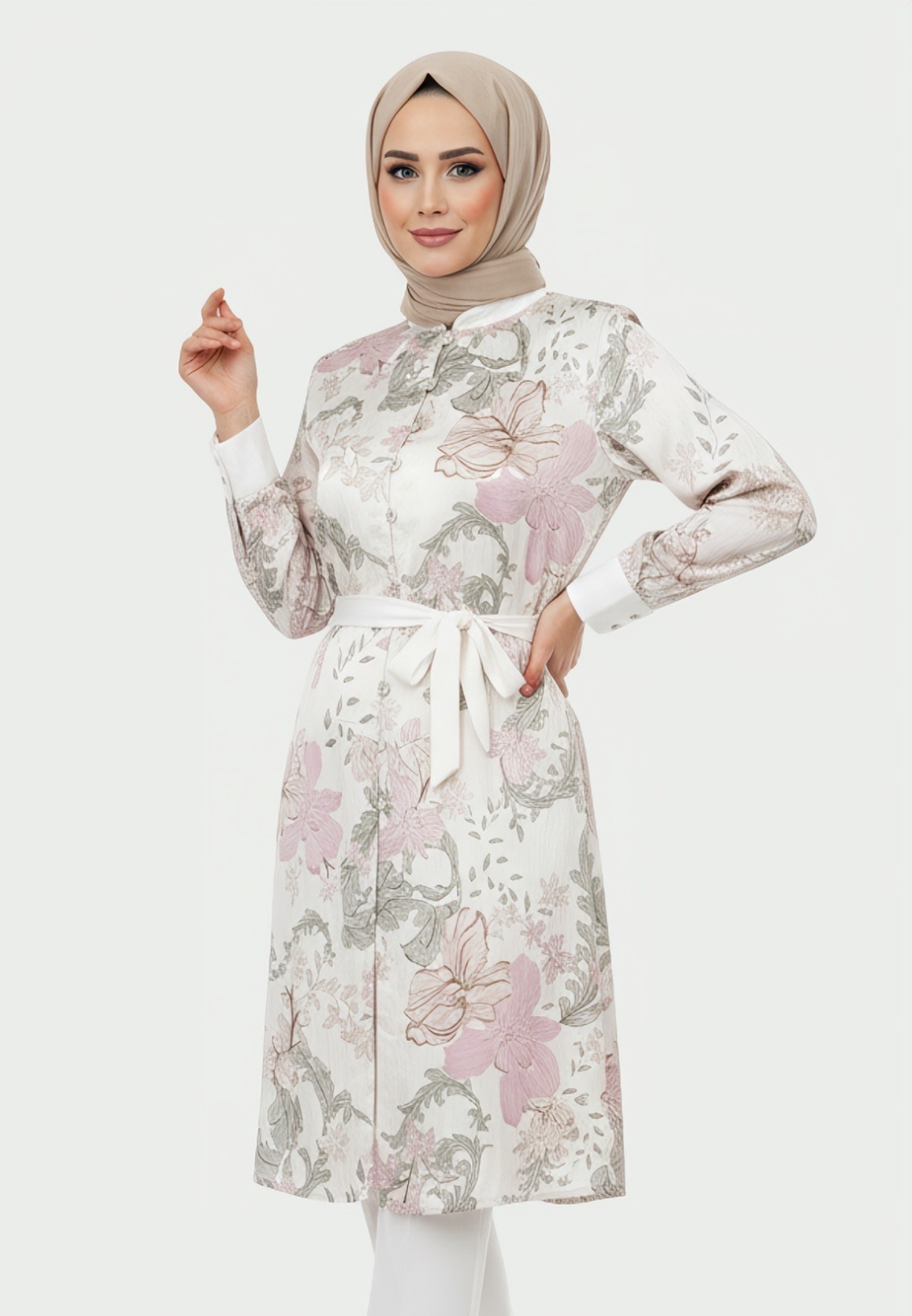 Angeline Tunic with Zipper | Cream