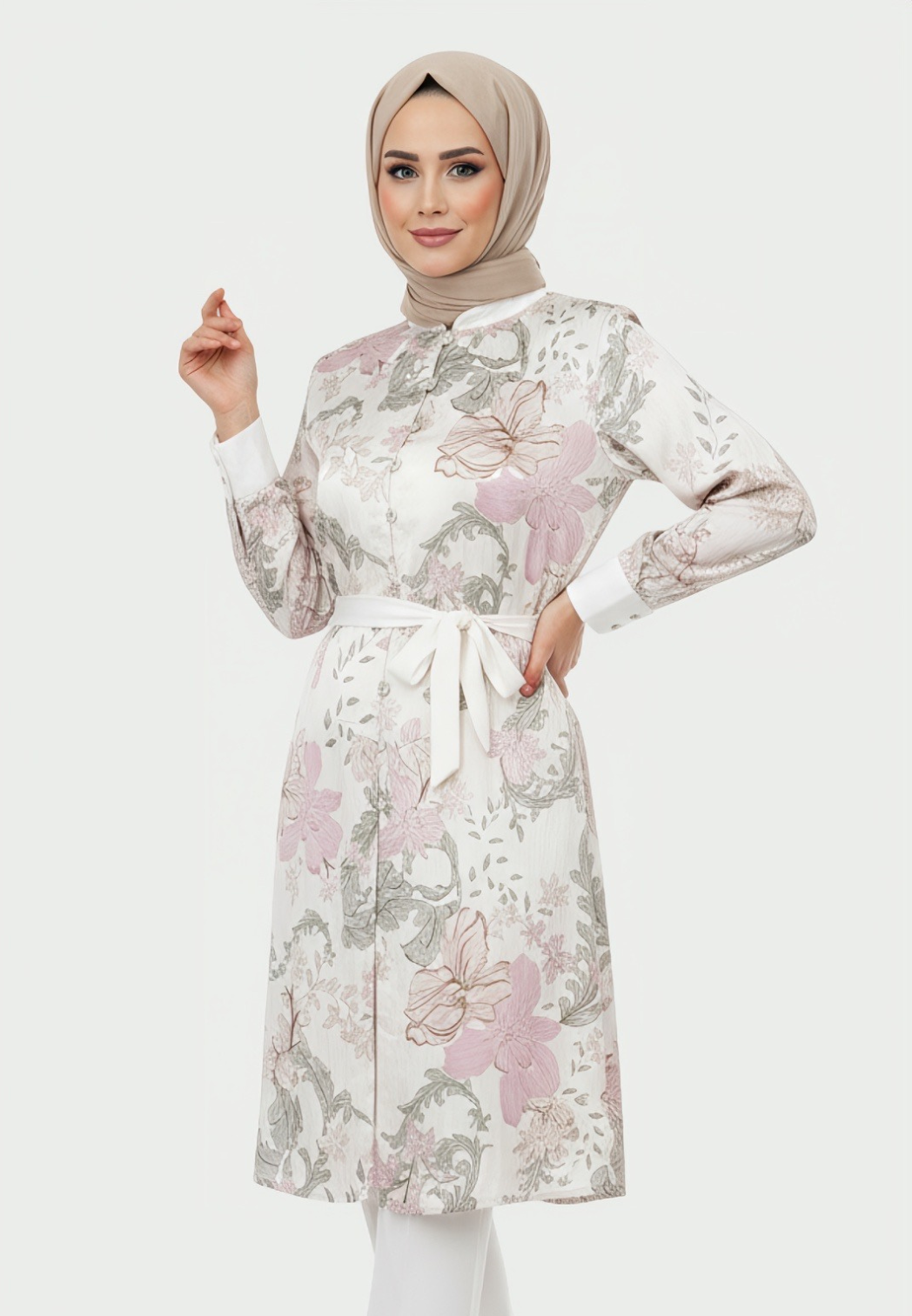 Angeline Tunic with Zipper | Cream