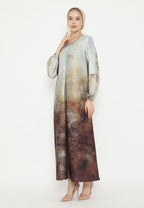 Amelisse Muslim Long Dress | Grey