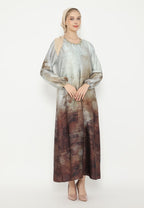 Amelisse Muslim Long Dress | Grey