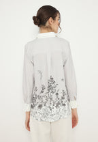 Blossom Stripe Blouse In | Ivory