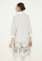 Blossom Stripe Tunic | Ivory