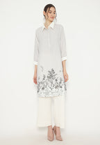 Blossom Stripe Tunic | Ivory