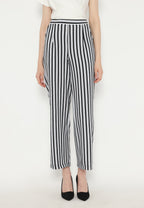Zebra Stripes Pants | White