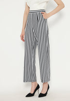Zebra Stripes Pants | White