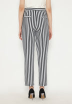 Zebra Stripes Pants | White