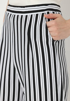 Zebra Stripes Pants | White