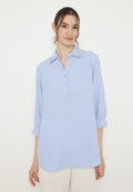 Kayla Plain Tops | Blue
