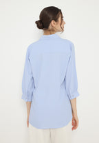 Kayla Plain Tops | Blue