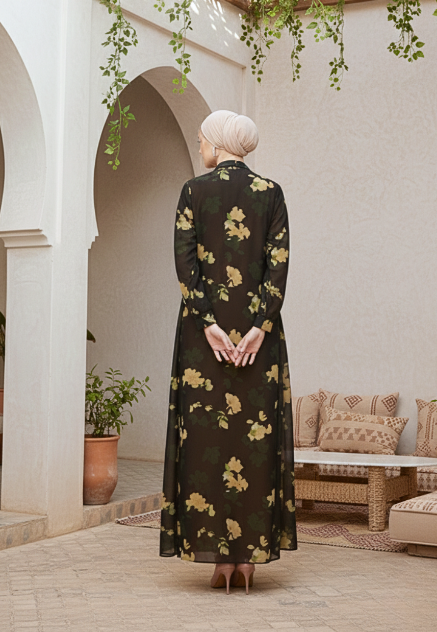 Bubba Muslim Long Dress | Green