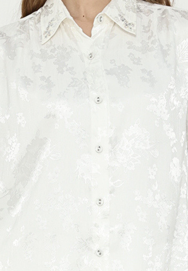 Alma One Set Tunic With Detail Payet In White By Brilliant Girl