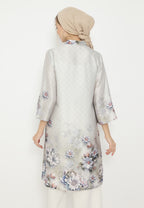 Rosaline Tunic Armany Floral Silk | Green
