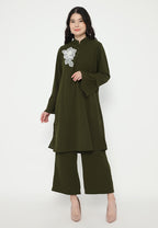 Marbella Plain Pants | Green