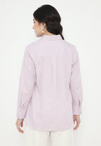 Glenca Tops With Floral Embroidery | Lilac
