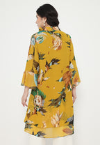 Belleza Tunic Chiffon Minimalis Look | Yellow
