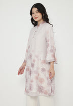 Alviera Tunic Flowy Sifon Printed | Pink