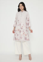 Alviera Tunic Flowy Sifon Printed | Pink