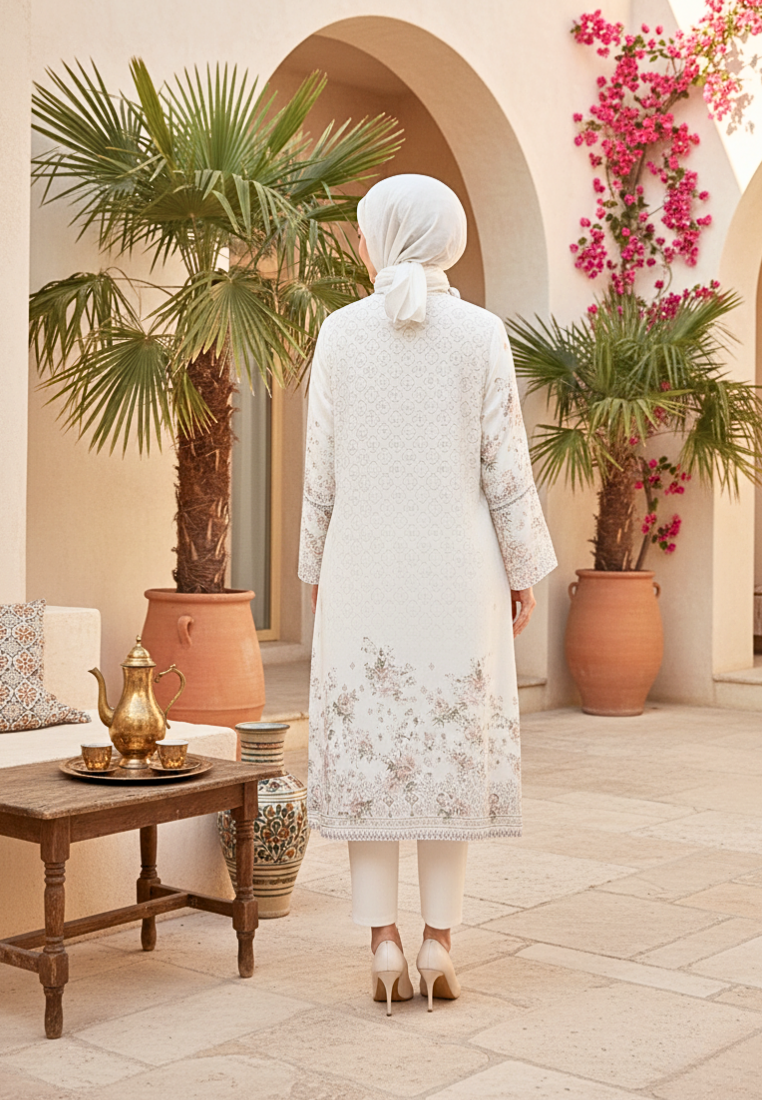 Freyaa Tunic With Tape Detail | Broken White