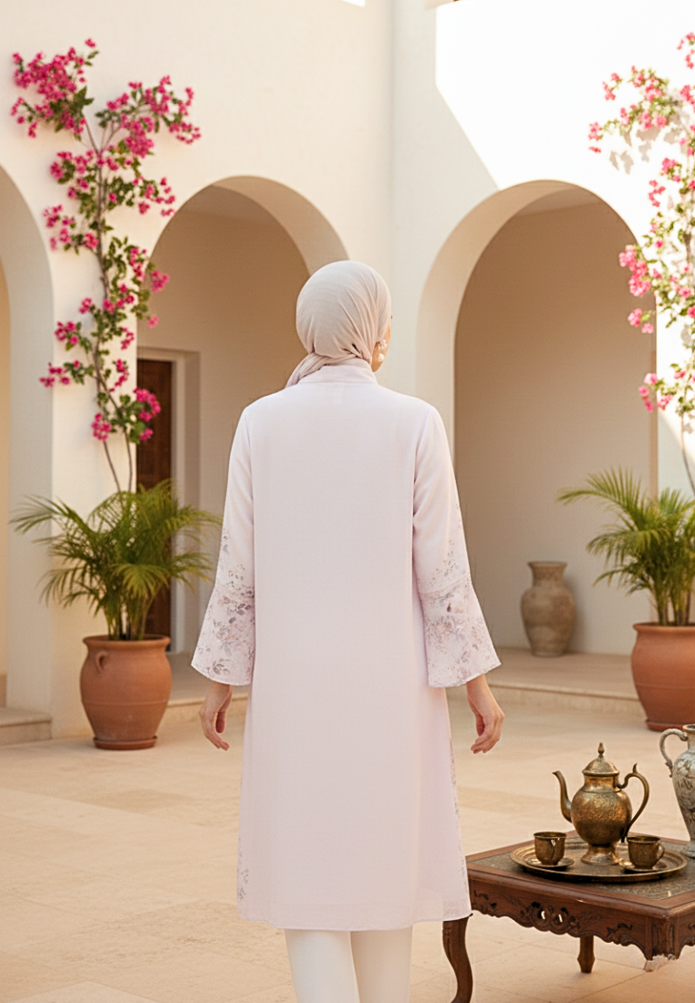 Caverly Tunic With Tape Detail | Pink