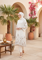 Freyaa Tunic With Tape Detail | Broken White