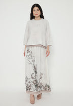 Zara Floral Printing Blouse | Cream