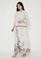 Zara Floral Printing Blouse | Cream
