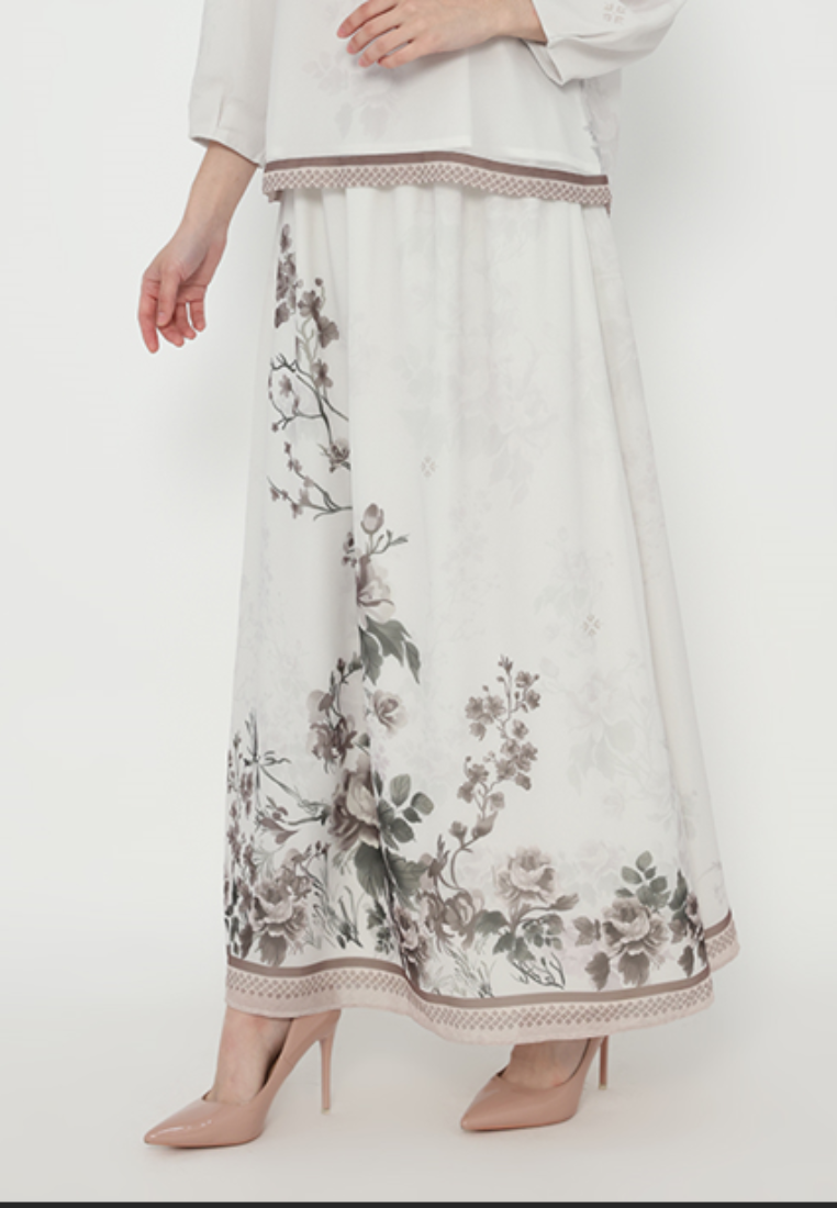 Zara Floral Printing Blouse | Cream