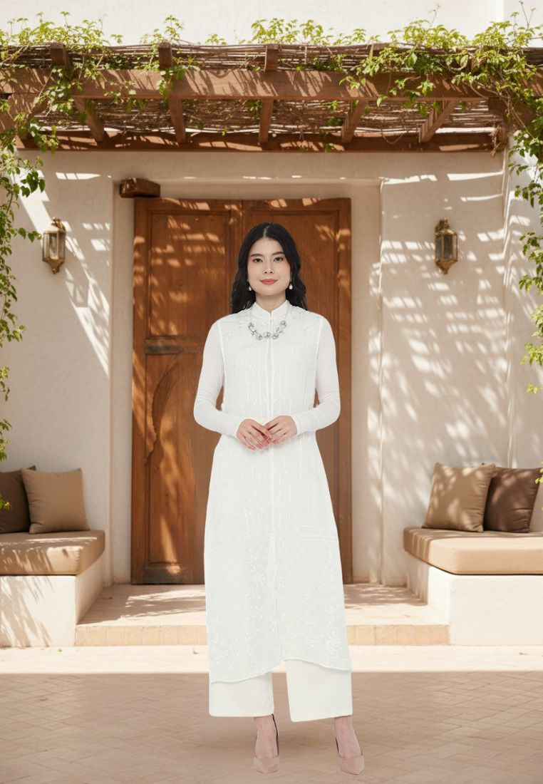 Althea Broakat Outerwear With Inner In Broken | White