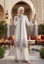 Fiola Long Tunic | Cream