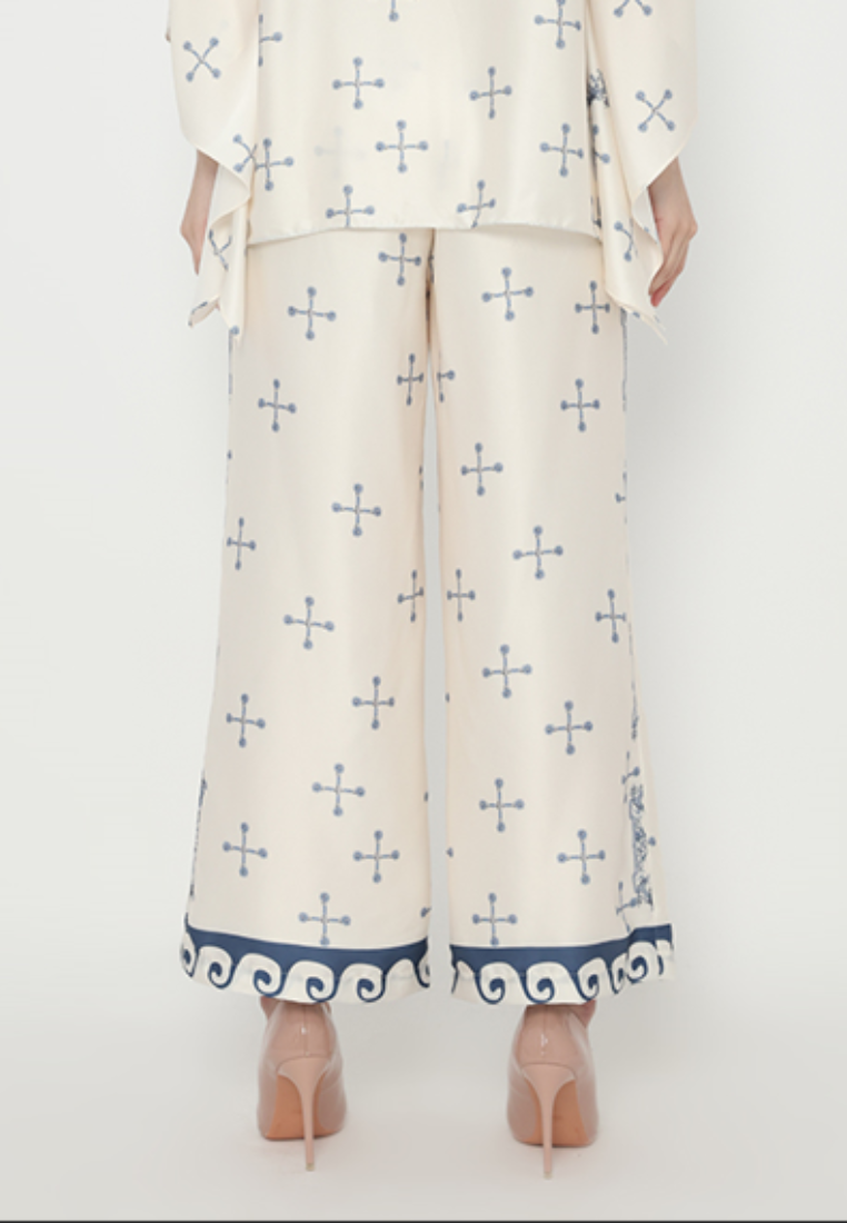 Altha Elegant Wide Leg Pants | Cream