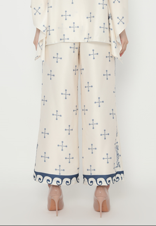 Altha Elegant Wide Leg Pants | Cream