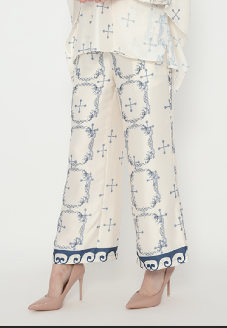 Altha Elegant Wide Leg Pants | Cream
