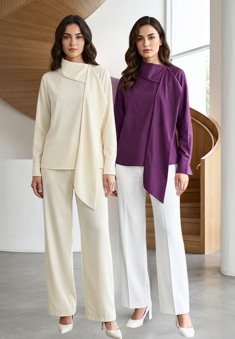 Vionette Signature Asymmetric Blouse