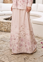Naylora Long Skirt With Floral Pattern Clasic | Cream