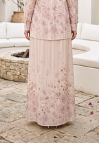 Naylora Long Skirt With Floral Pattern Clasic | Cream