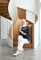 Soraya Blouse With Floral Embroidery | Navy