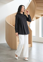 Aurelli Tops With Pleated | Black
