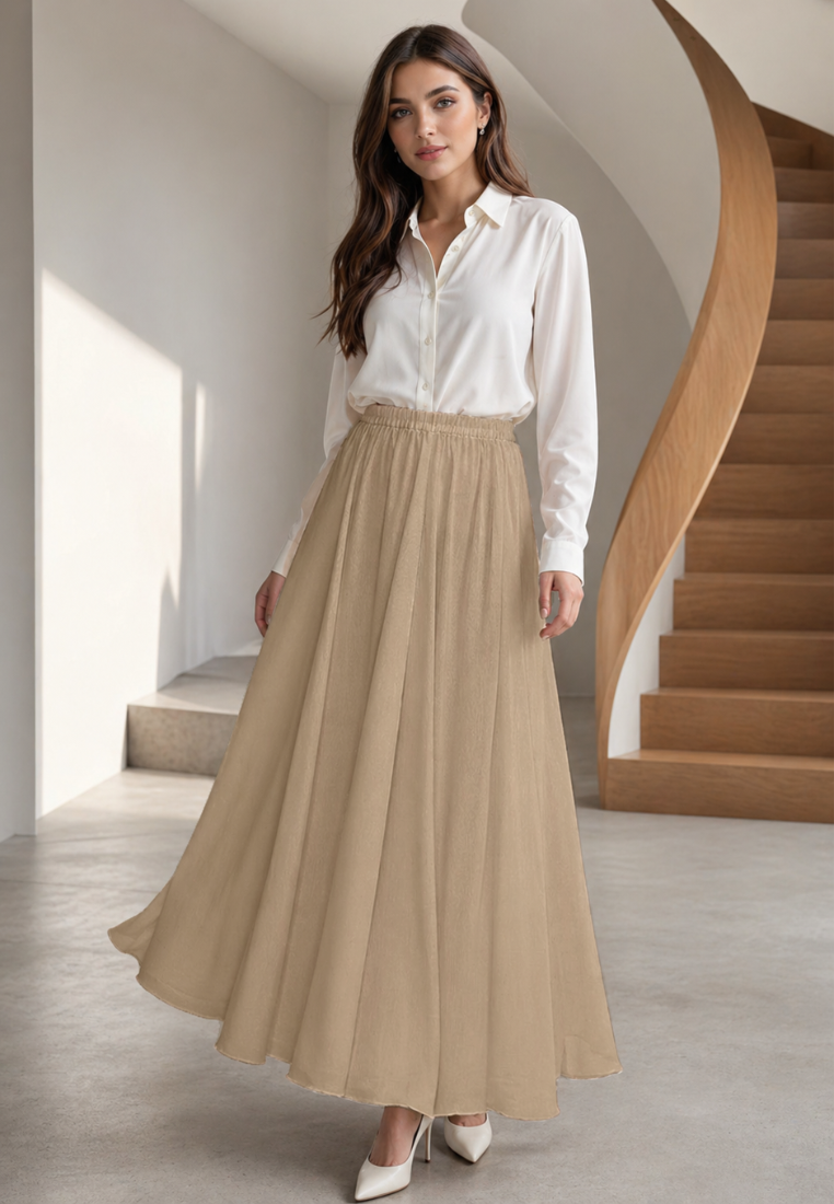 Zivara Maxy Skirt | Cream