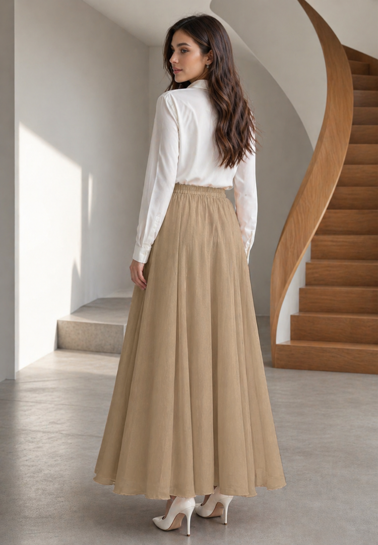 Zivara Maxy Skirt | Cream