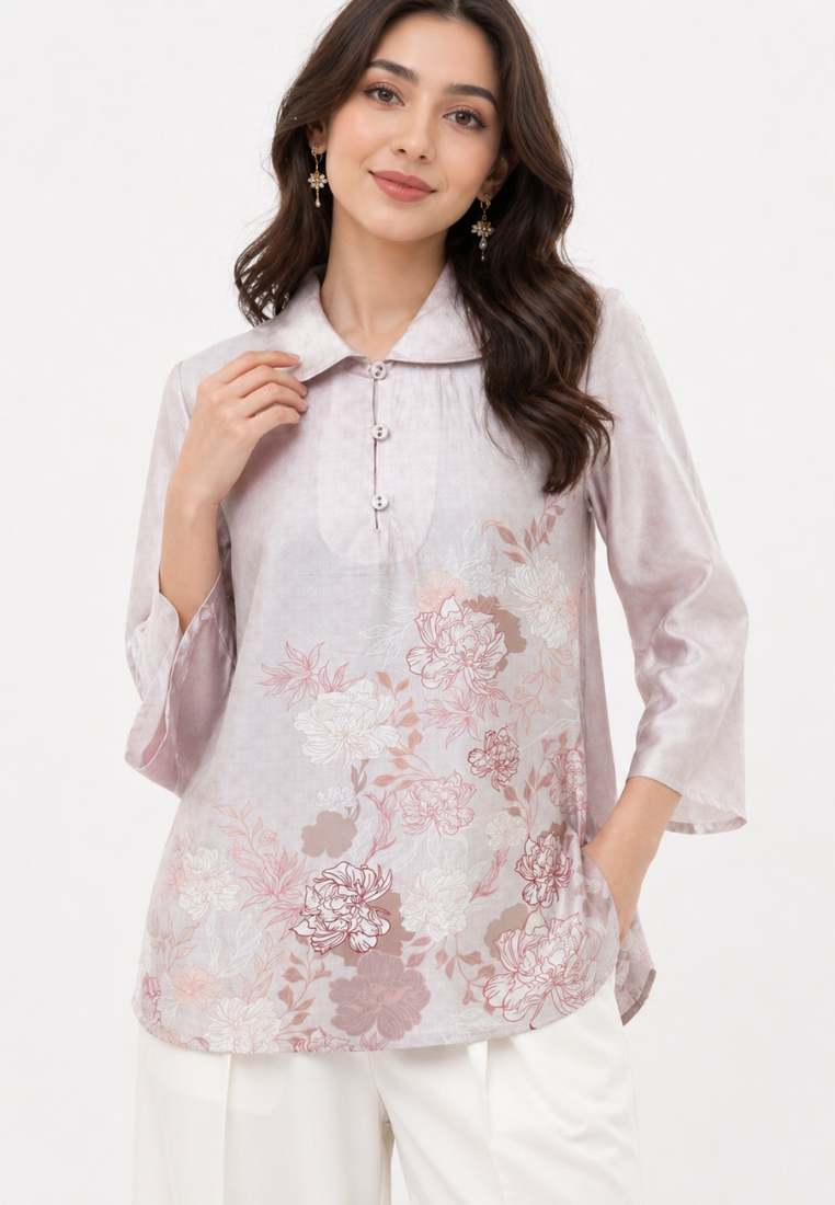 Flore Blouse With Sailor Neck | Cream