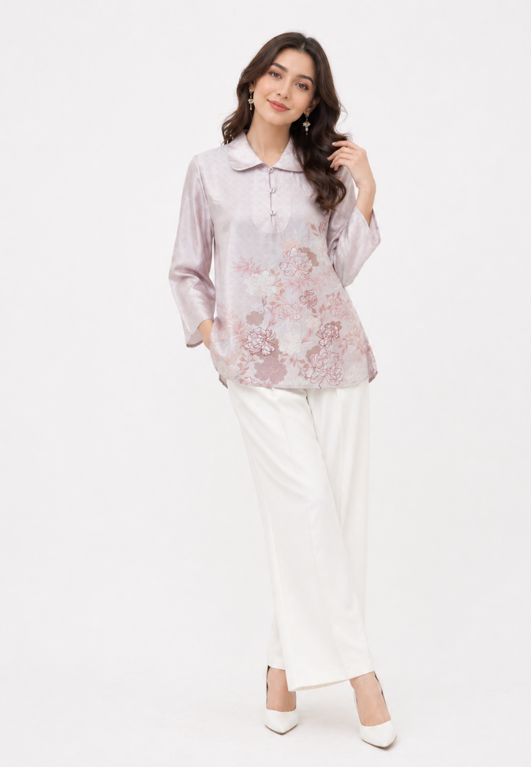 Flore Blouse With Sailor Neck | Cream