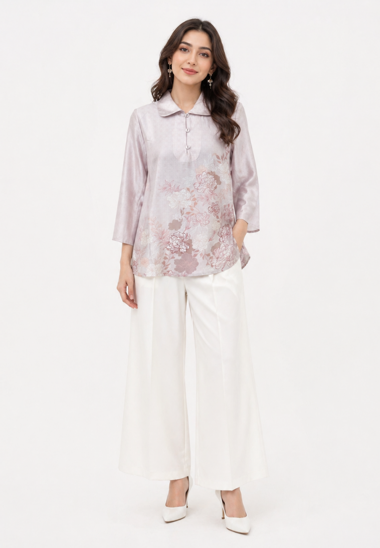 Flore Blouse With Sailor Neck | Cream